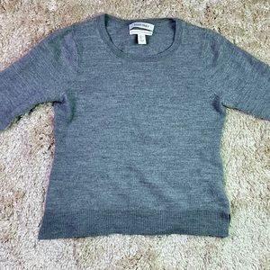 Ellen Tracy Extra Fine Merino Wool Gray Sweater Size : Medium
